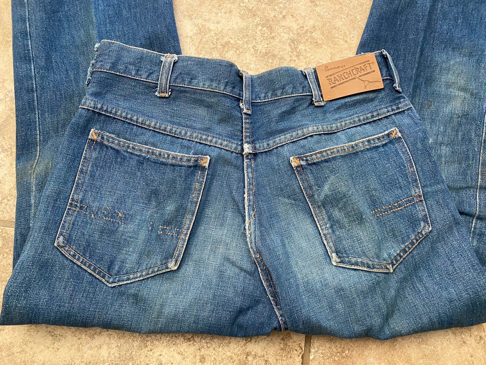 VTG 50s JCPenney Ranchcraft Jeans Mens 32 x 30 Medium Wash | Etsy