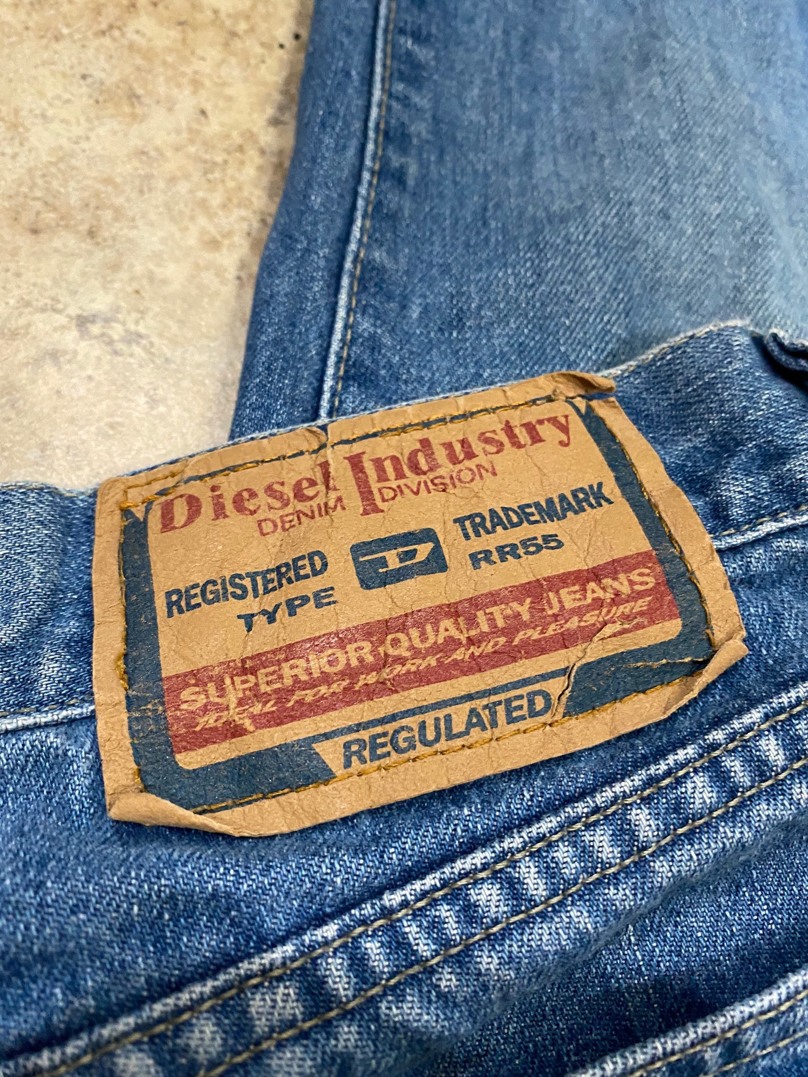 Diesel Industry Men's Regulated Jeans RR55 Straight Etsy