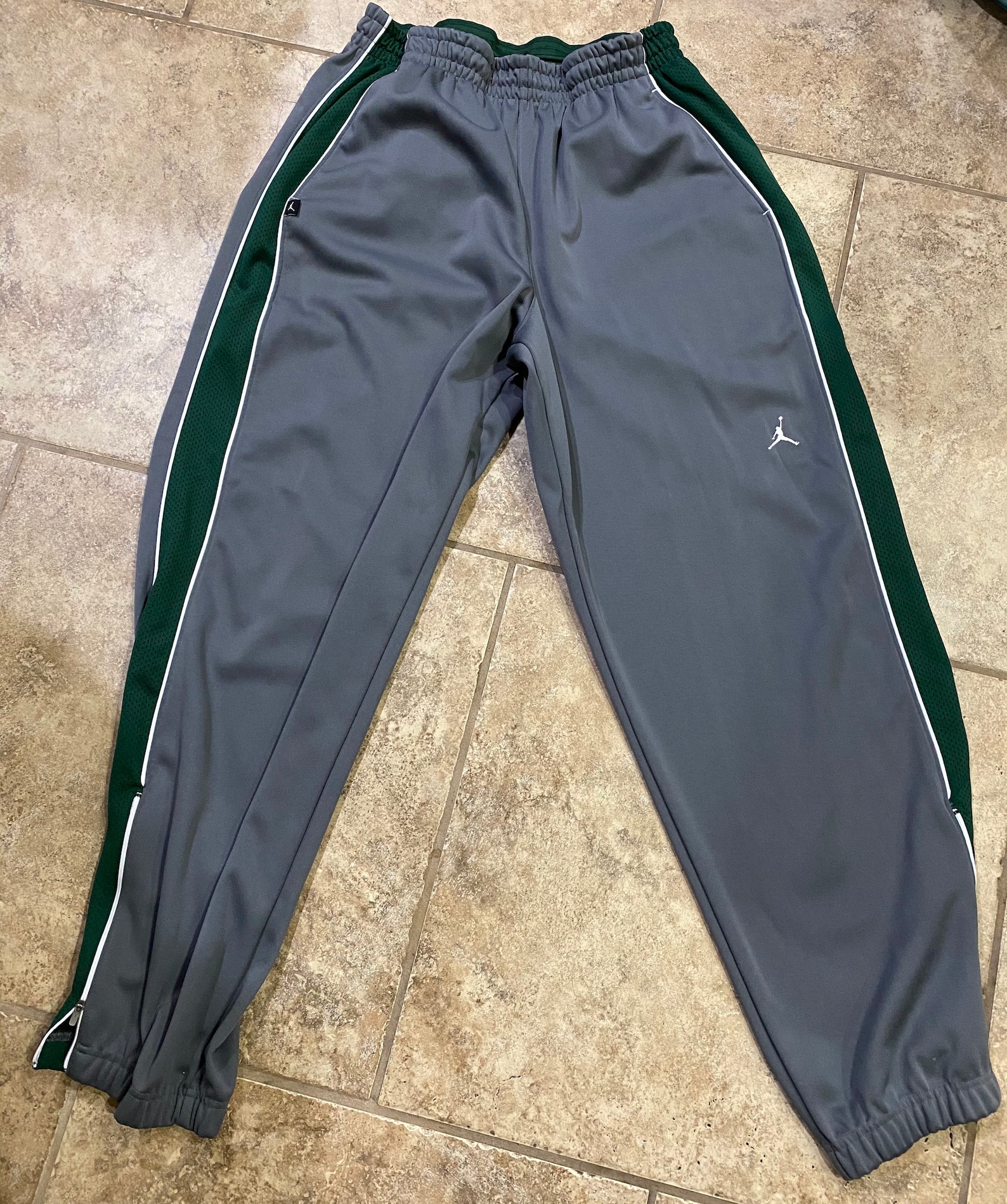 Jordans XL Gray Green Joggers Mens Track Pants Mens Etsy