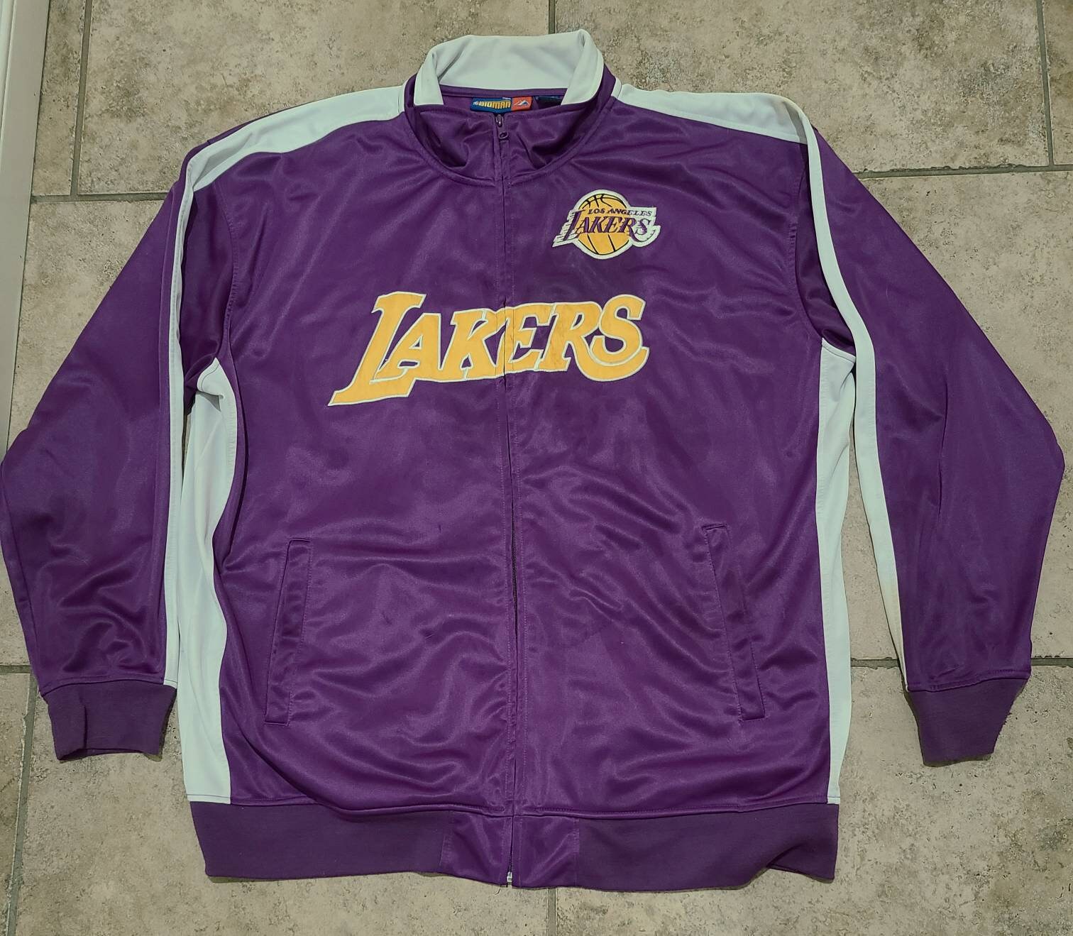 lakers zip up jacket