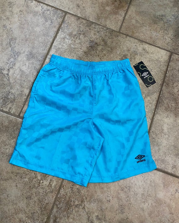 Vtg NWT Umbro BAGGIES Sky Blue Soccer Checker Nylon Shorts | Etsy