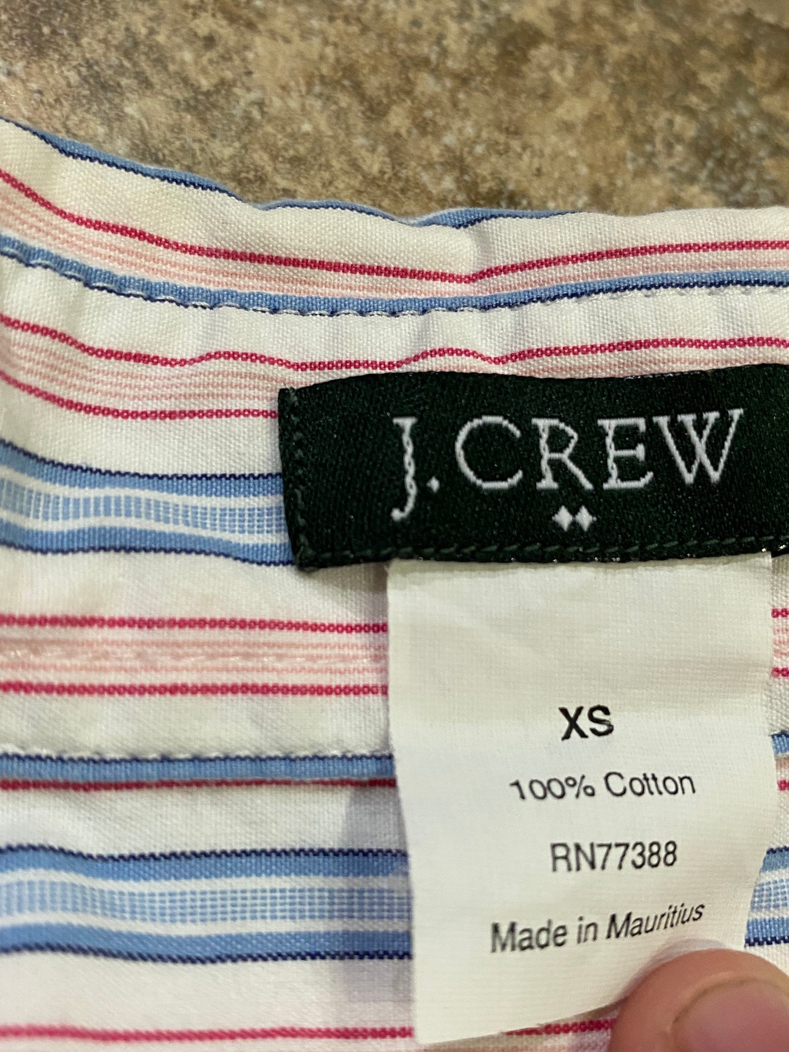 J. CREW Work Shirt RN 77388 Long Sleeve Button Up Striped | Etsy