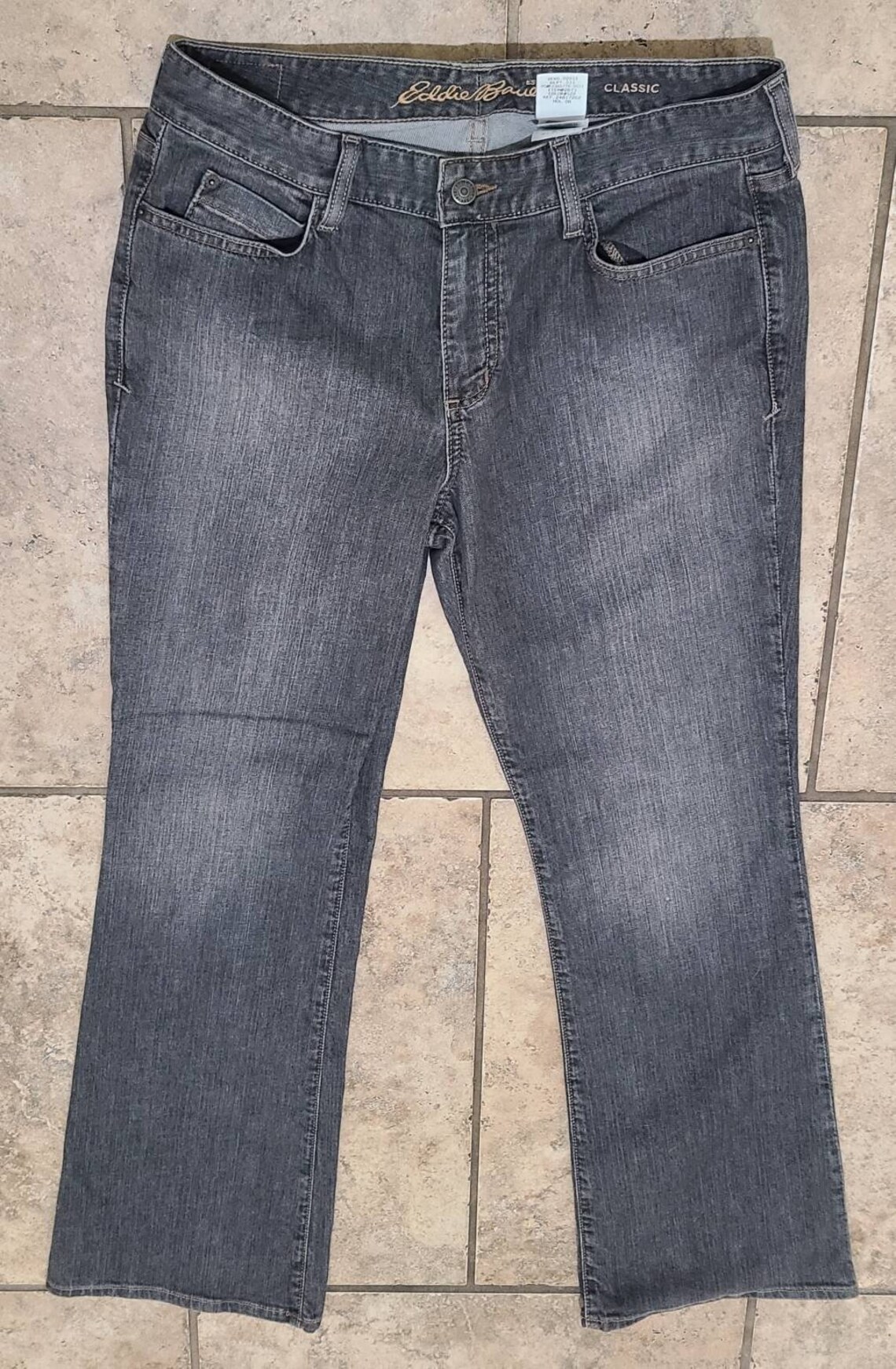 Womens Eddie Bauer Size 10R Classic Gray Jeans Etsy