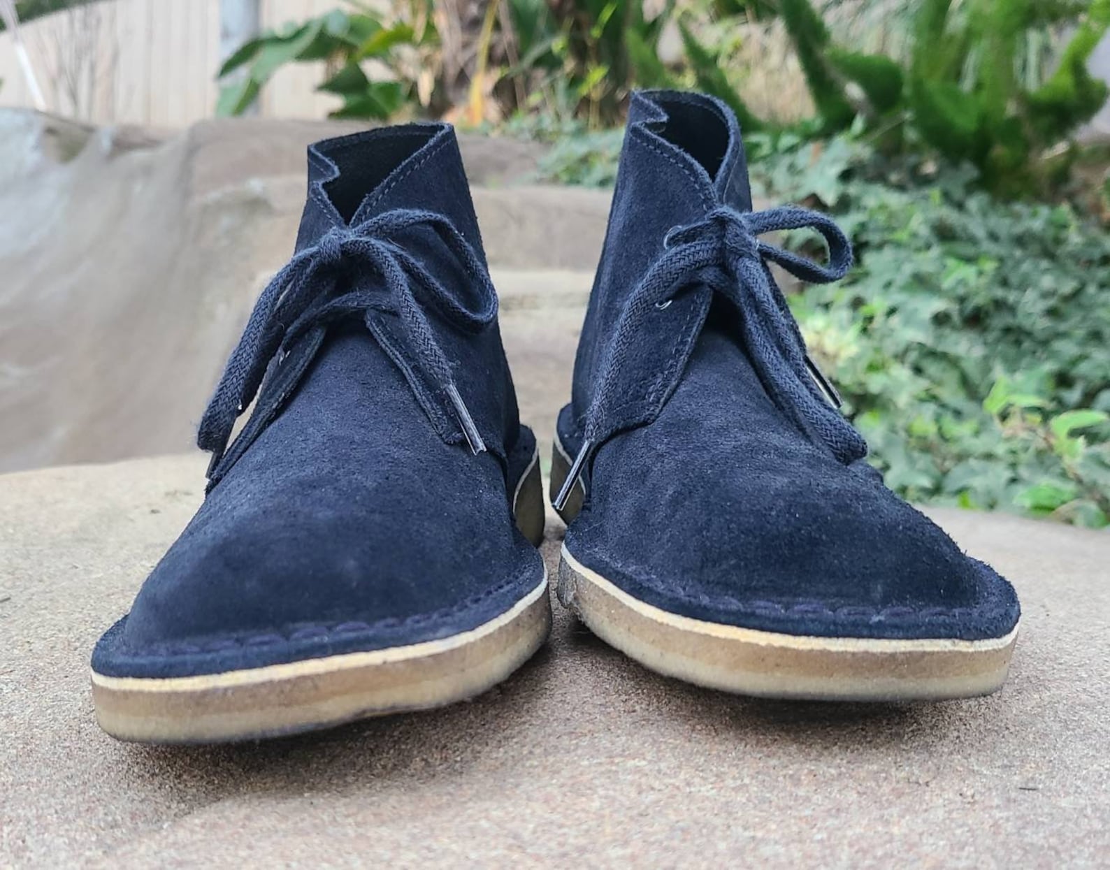 Clarks Originals X Charles F. Stead Navy Blue Desert Boots | Etsy