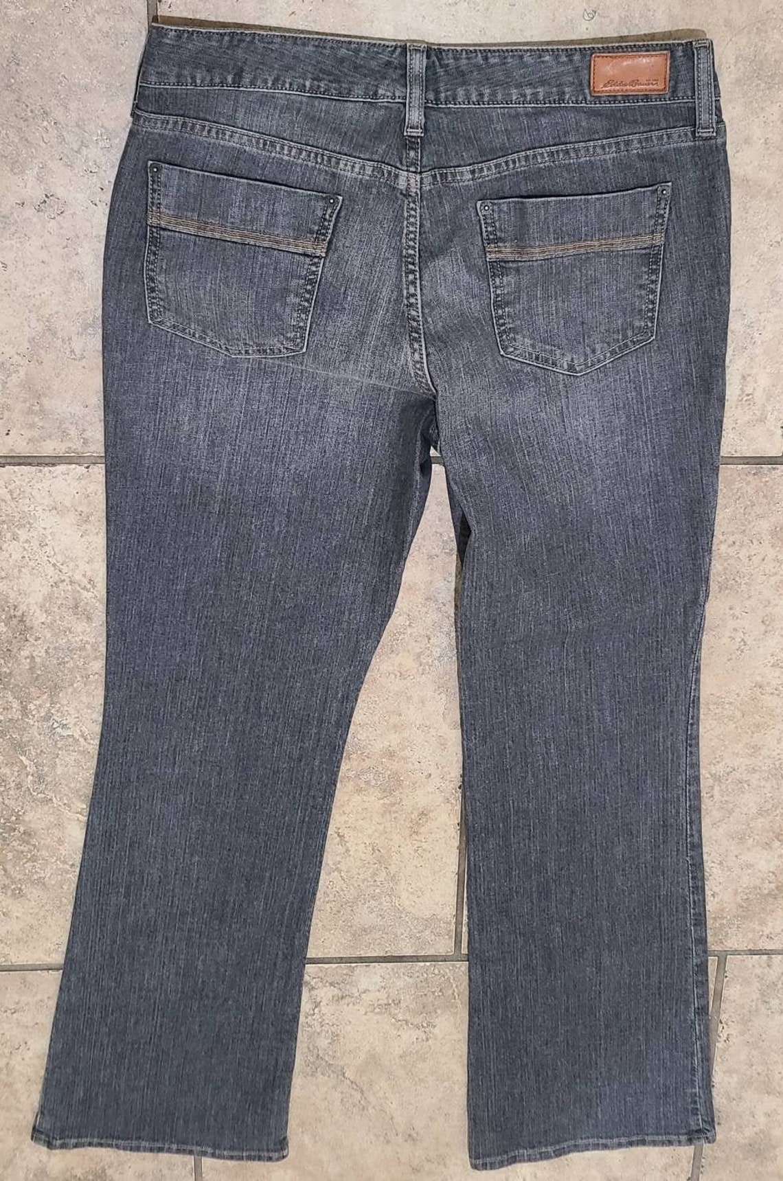 Womens Eddie Bauer Size 10R Classic Gray Jeans Etsy