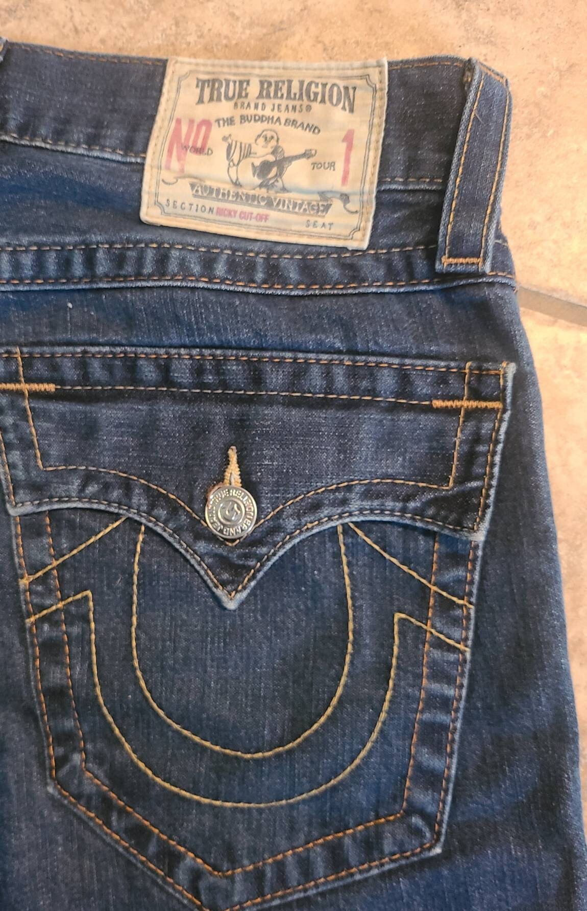 true religion cut off shorts mens