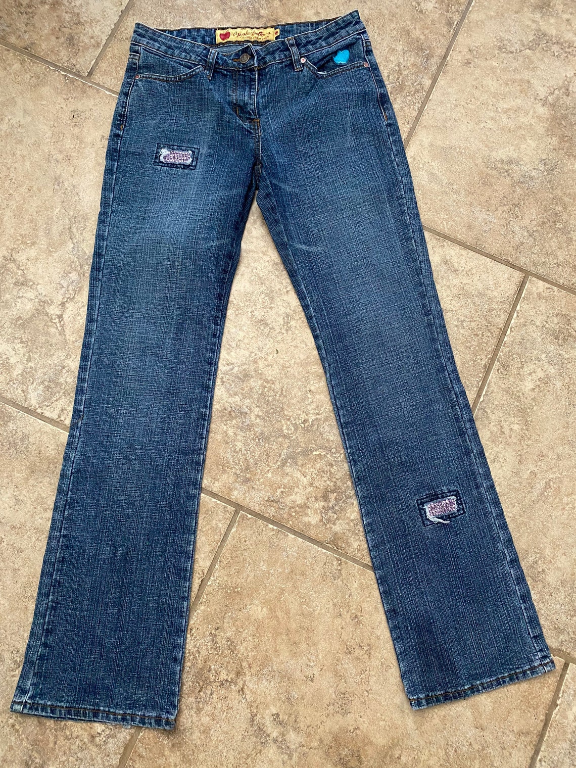 Apple Bottom Jeans Womens sz 8 Distressed 109135 Pants Etsy