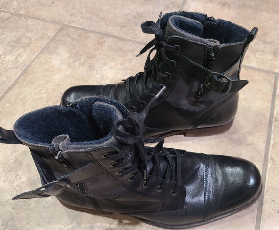 Steve Madden Men's Black Combat Boots Sz 11 | Etsy