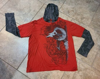 Y2K MMA Elite Distressed Black Skull 