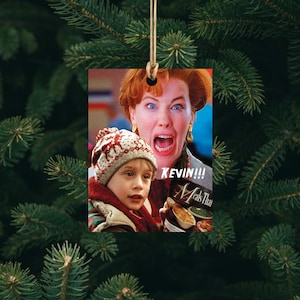 Kevin! - Home Alone Christmas Movie - Handmade Wood Ornament