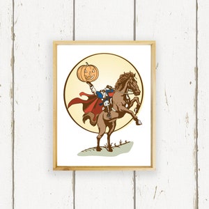 Headless horseman - Hand Made Wood Sign - Halloween Decor