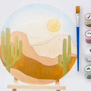 DIY - Wall Art Painting Kit - Cactus Canyon