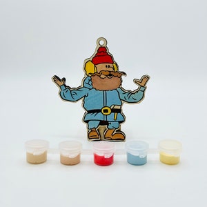 DIY Ornament Painting Kit - Yukon Cornelius - Rudolph the Red Nosed Reindeer - - Birch Christmas Ornament Project Kit