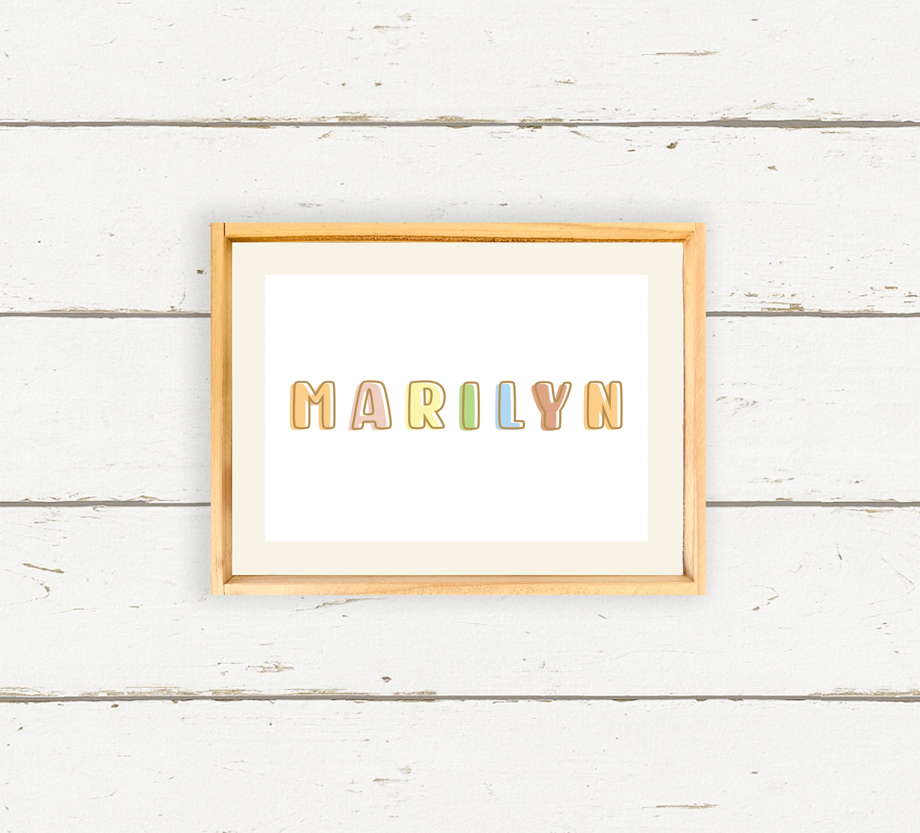 Custom Block Letter Name Sign - Perfect for Kids Rooms and Nursery ...