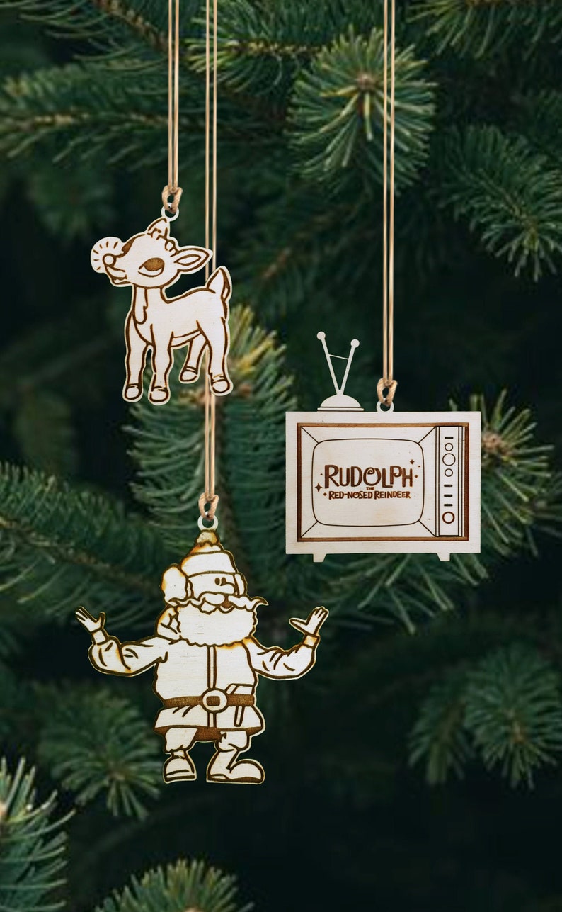 Rudolph The Red Nosed Reindeer Christmas Ornament Set