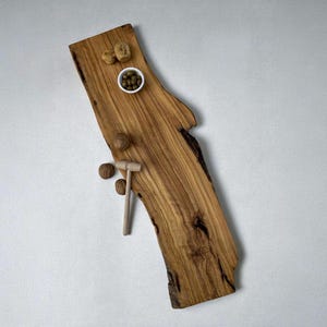 Handmade Olive Wood Serving Board: Rustic Charcuterie Platter