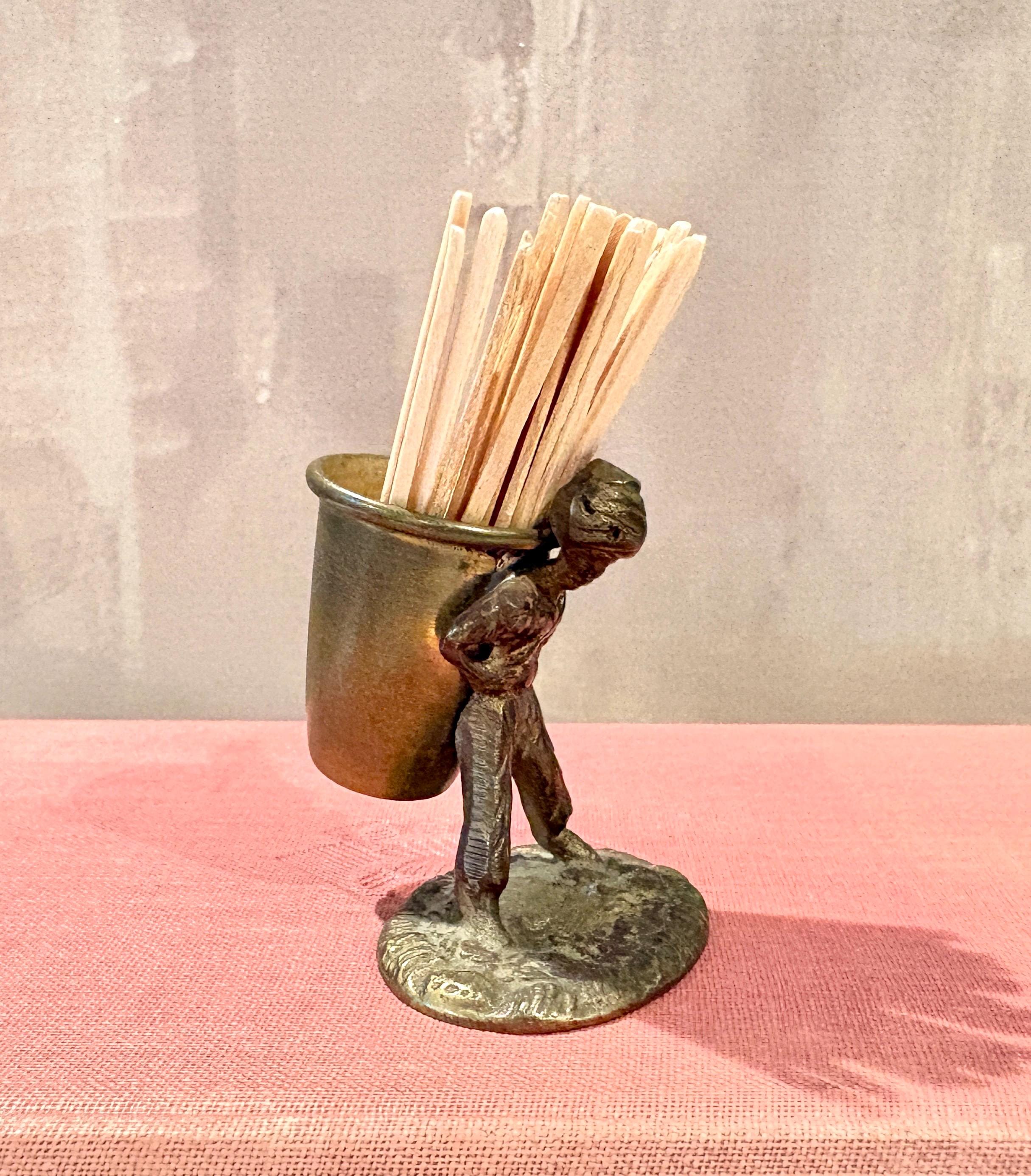 Vintage Brass Toothpick Holder - Etsy