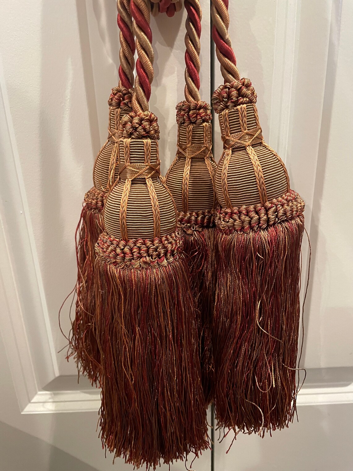 Huge Vintage Drapery Tassel Tiebacks 2 / Curtains & Window Etsy