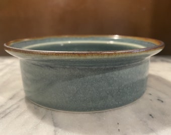 Rare Dansk Stoneware Dinnerware / Generations Pattern - Teal Color / Vintage Danish Modern Design / MCM Style / Soup - Cereal Bowl - 6" Dia