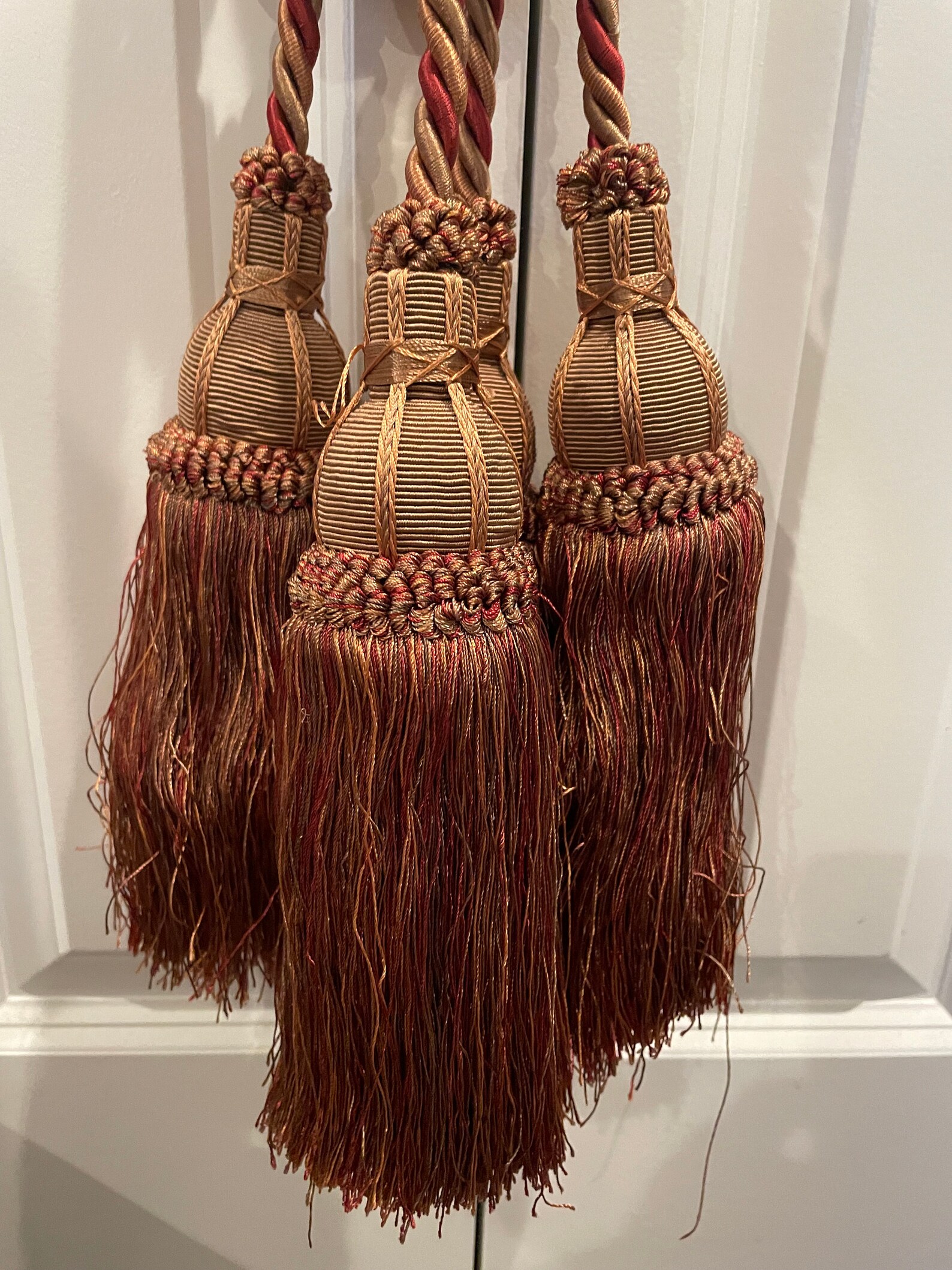 Huge Vintage Drapery Tassel Tiebacks 2 / Curtains & Window Etsy