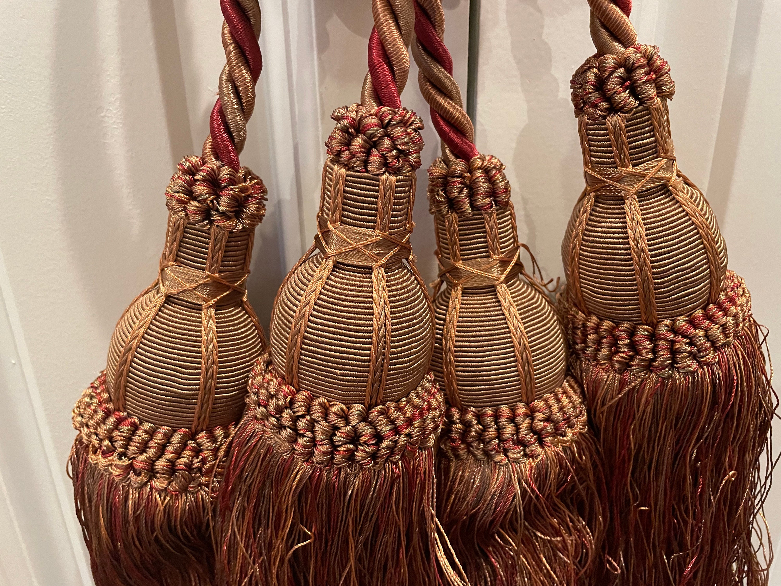 Huge Vintage Drapery Tassel Tiebacks 2 / Curtains & Window Etsy