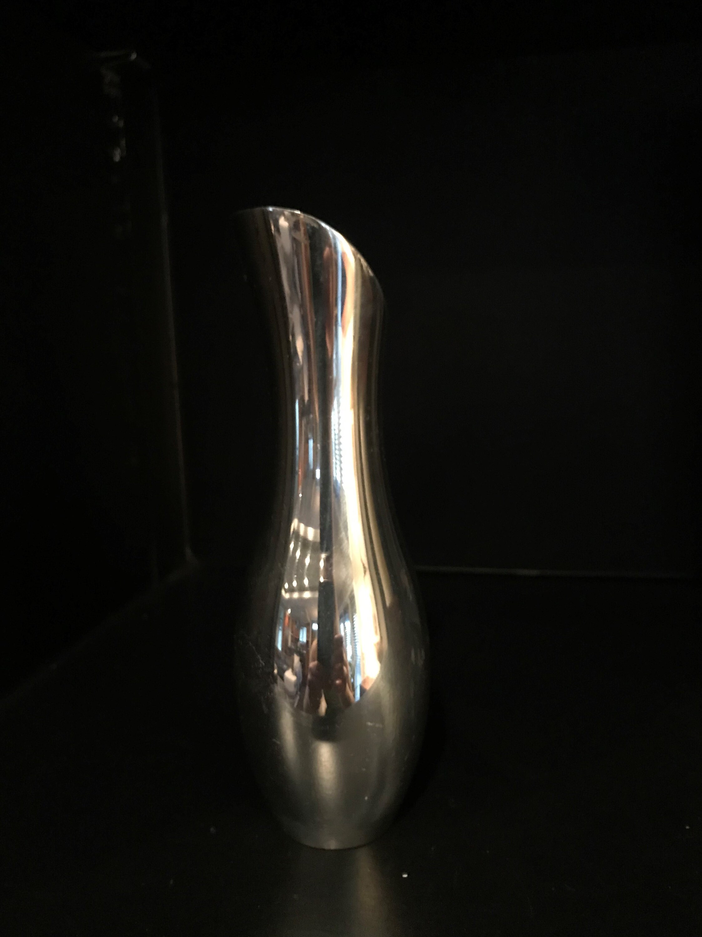 Vases Nambe Studio Bud Vase 8180 Heavy Aluminum Alloy Vase Modern