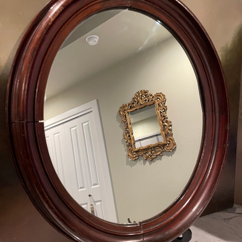Antique Wood Mirror - Etsy