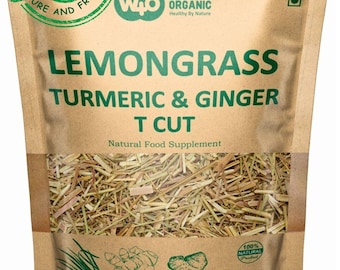 Lemongrass Herbal Tea: Turmeric & Ginger, Caffeine-Free (8-ounce)