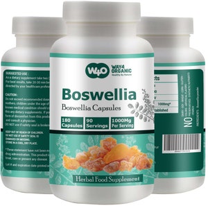 Boswellia Capsules 500mg 180 Capsules 90 Days Servings