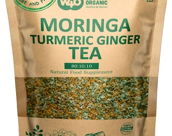 Moringa Turmeric Ginger Tea, Herbal Blend, Caffeine Free 8 oz