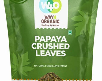 Papaya Leaf Tea, Dried Loose Leaves, Way4Organic (8 Oz)