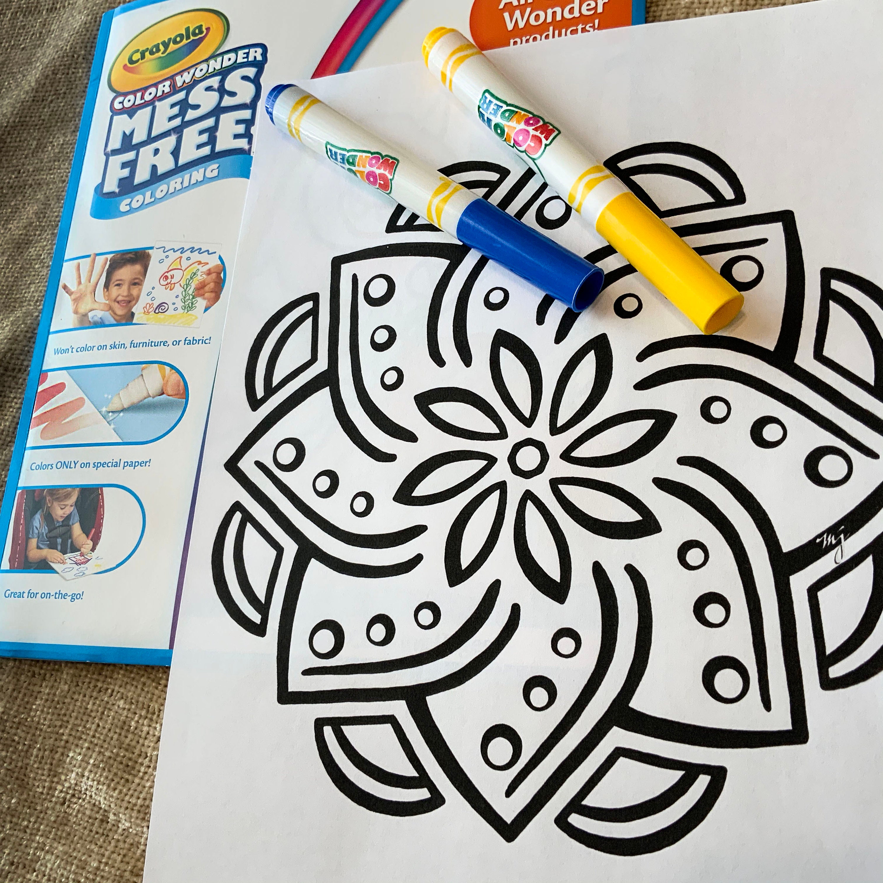 Low-Vision coloring pages with extra thick lines simple | Etsy