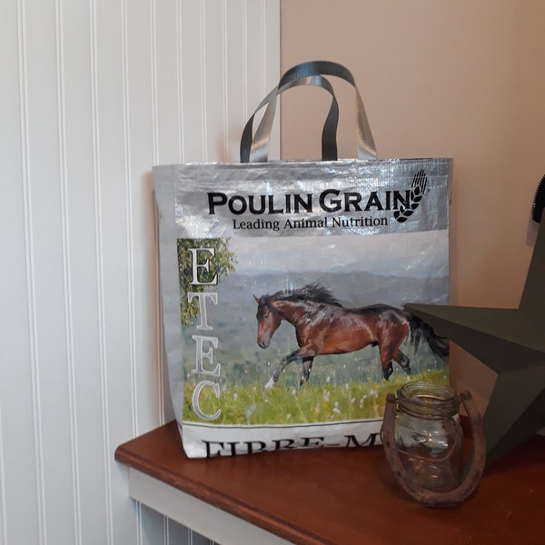 Upcycled grain bag
