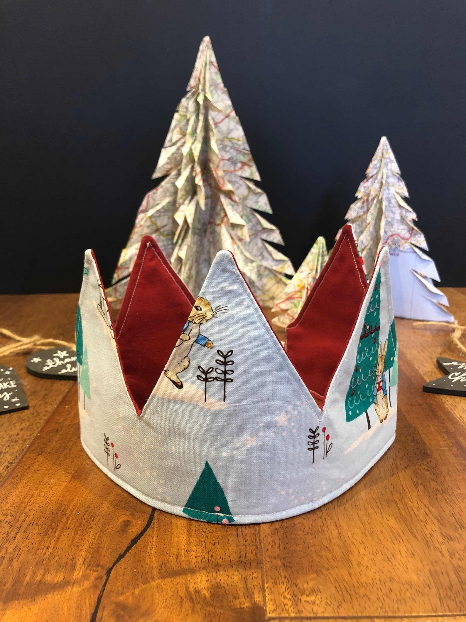 Christmas Crown Reusable Christmas Cracker Hat Handmade Etsy