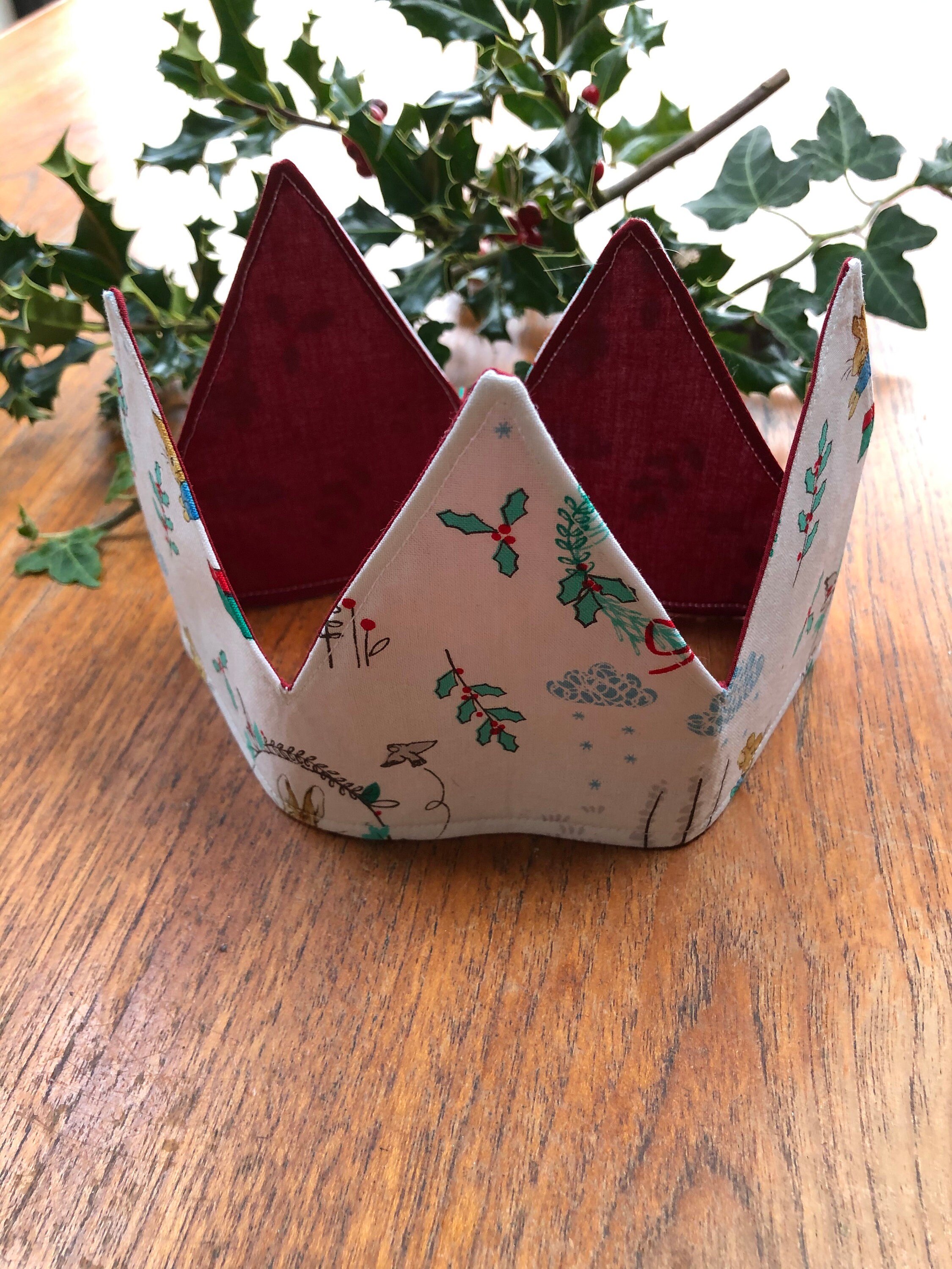 Christmas Crown Reusable Christmas Cracker Hat Handmade Etsy