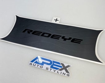 Calcomanía divisoria de luces traseras de 3 capas para Dodge Challenger: texto Hellcat Redeye (varios estilos)
