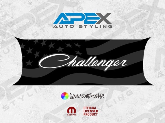 Dodge Challenger Taillight Divider Decal - 3 Layer