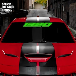 1320 Windshield Banner for Dodge Challenger Scat Pack 1320 - Customizable