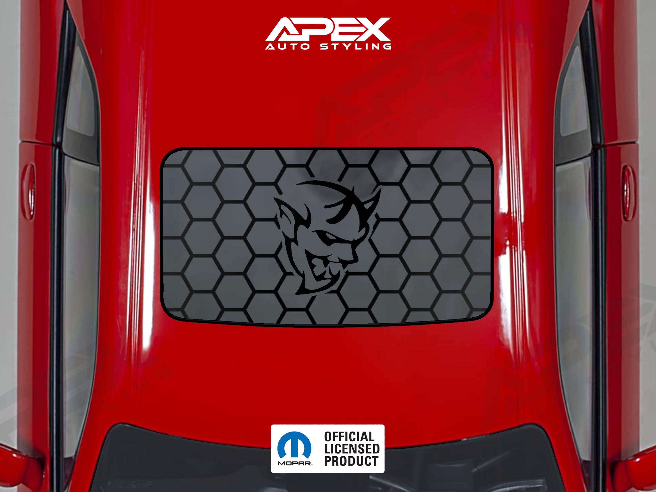 Dodge Challenger Sunroof Decal - SRT Demon Logo (multiple Styles