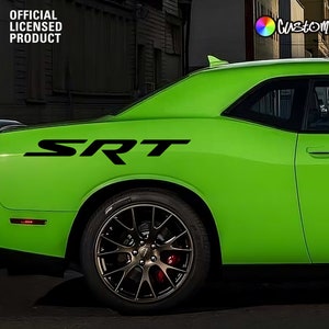 SRT Side Body Graphics for Charger Challenger (Set Of 2 Decals) (Mopar Licensed) (Custom Colors)