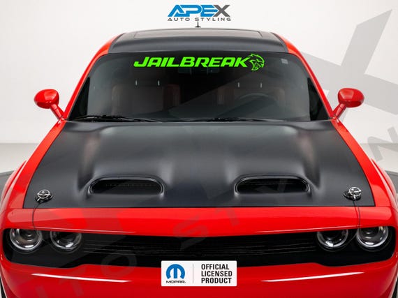 SRT Hellcat Jailbreak Windshield Banner for Dodge Challenger