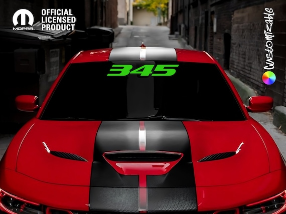 345 Hemi Windshield Banner for Dodge Challenger Charger