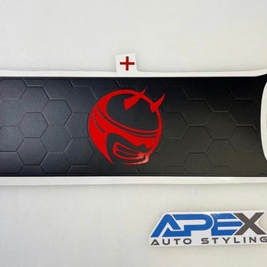Dodge Challenger Taillight Divider Decal - 3 Layer - Demon Bee Logo (Multiple Styles) (Customizable)