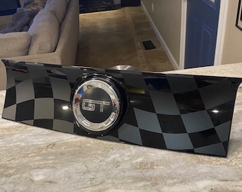 2010 - 2014 Ford Mustang Decklid Decal - Checkered Flag - Etsy