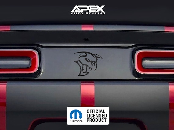 Blank Debadged Dodge Challenger Tail Light Divider Decal SRT