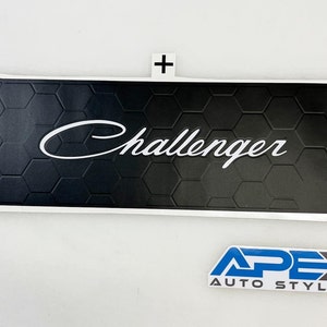 Dodge Challenger Taillight Divider Decal - 3 Layer - Challenger Script Logo (Multiple Styles) (Customizable)