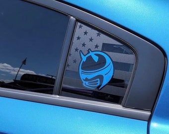 Calcomanías para ventanillas laterales del Dodge Charger 2011+ - Logotipo de la Abeja Demonio (varios estilos) (personalizables)