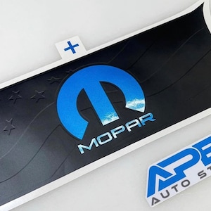 3 Layer Dodge Challenger Tail Light Divider Decal - MOPAR Logo (Multiple Styles)