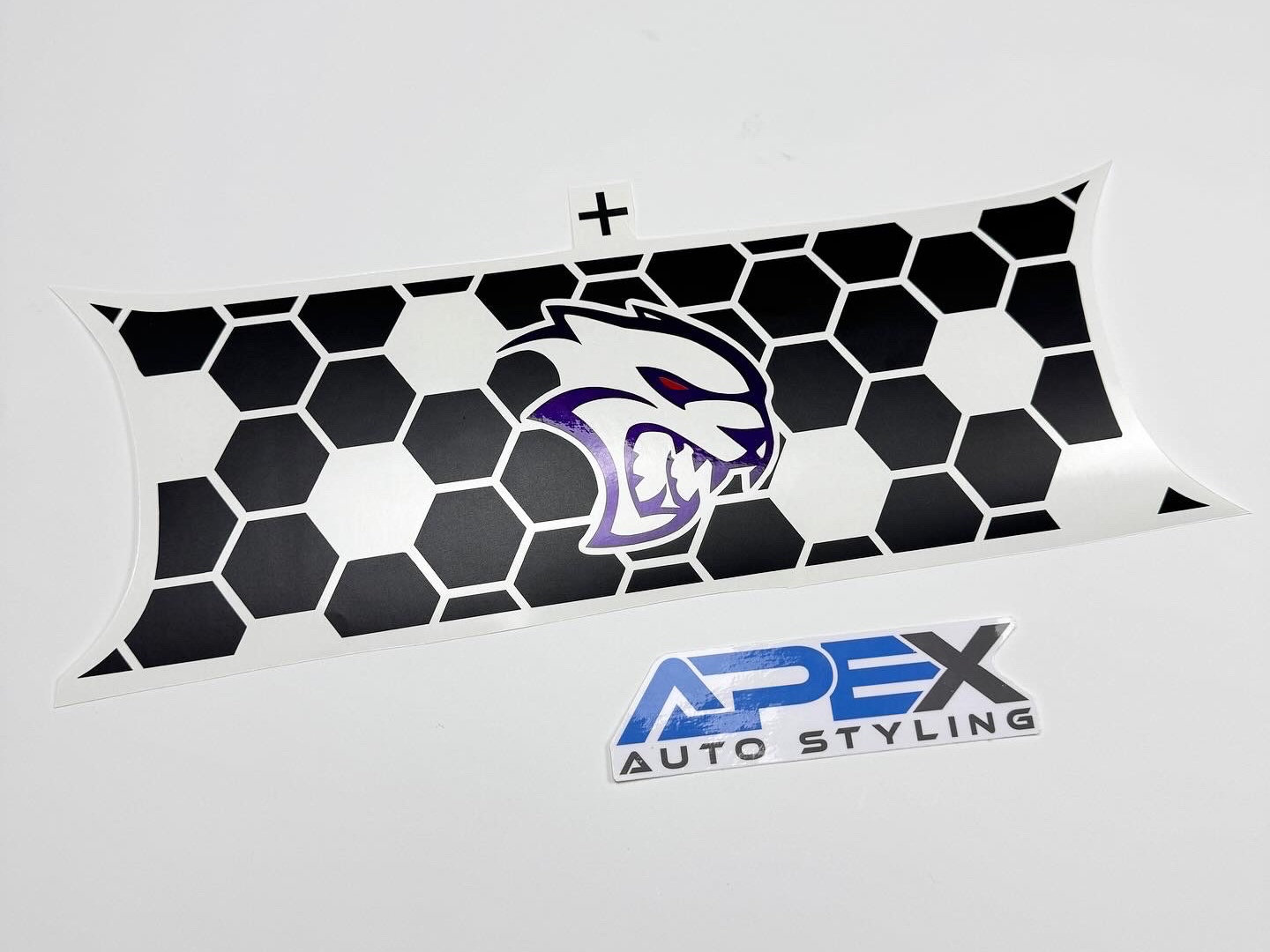 Dodge Challenger Taillight Divider Decal - 1 Layer - Hellcat Logo