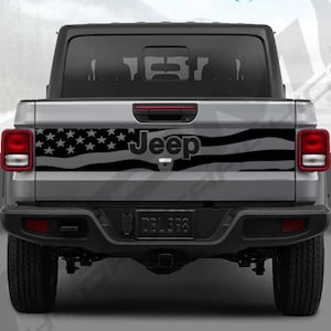 Jeep Gladiator Tailgate Decals - American flags - Multiple Styles